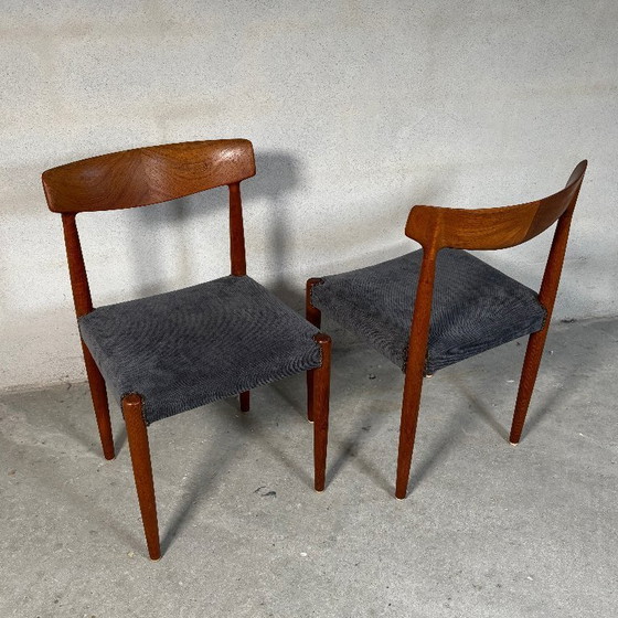 Image 1 of 2x Sedie per sala da pranzo modello 343 — Knud Færch | Slagelse