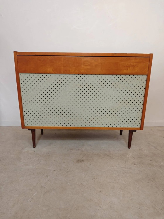 Cassapanca porta coperte ceca blu 1970 – Armadi contenitori, Wood, Mid Century Modern (photo 3 of 12)