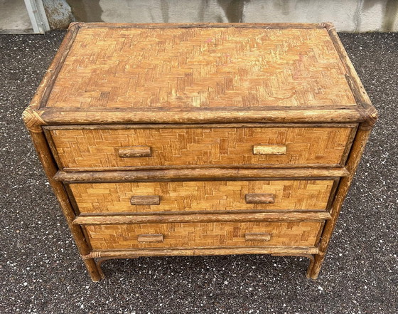 Image 1 of Rattan Chest Of Drawers