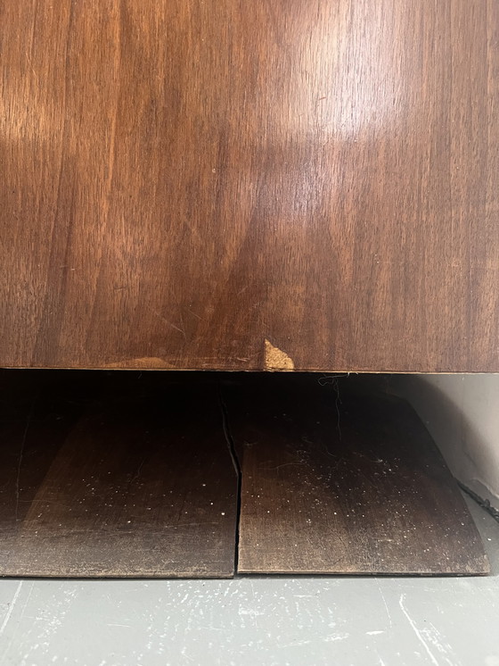 Image 1 of Walnut 4-door sideboard