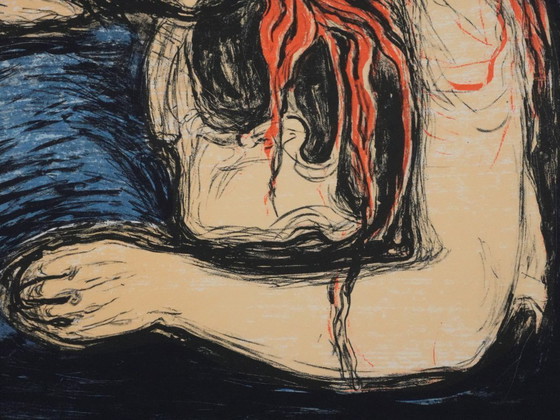 Edvard Munch: Vampire, Signed Lithograph – Lithographs & prints, Paper (photo 7 of 10)