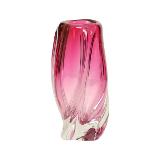 Small Purple Vase Val Saint Lambert