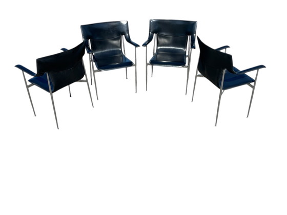 Image 1 of Set van 4 stoelen Fasem Italië, ontwerp Giancarlo Vegni & Gianfranco Gualtierotti