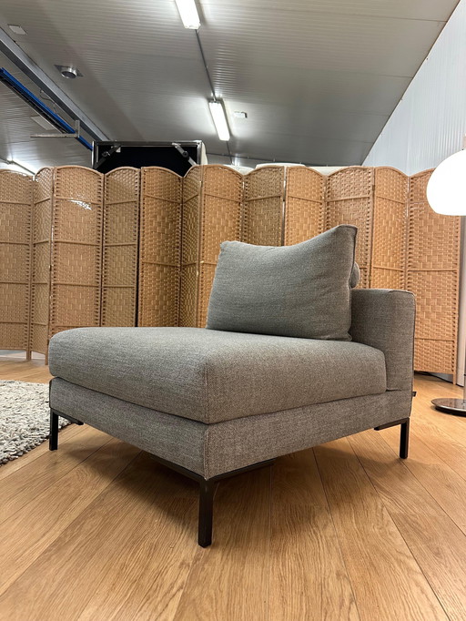 Zgan Design auf Lager Aikon Lounge Sessel Grau Stoff Milton