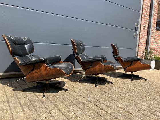 Image 1 of Late 50's Vintage Eames Lounge Chair Group Set Contura/Fehlbaum (Vitra) in License of Herman Miller