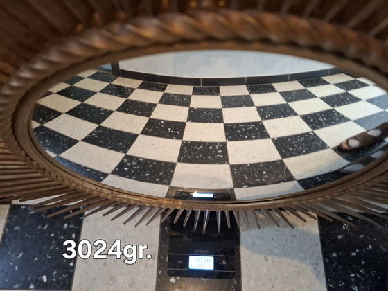 Image 1 of Specchio solare XXL 96cm! Firmato Chaty Vallauris convesso 29cm del 1960