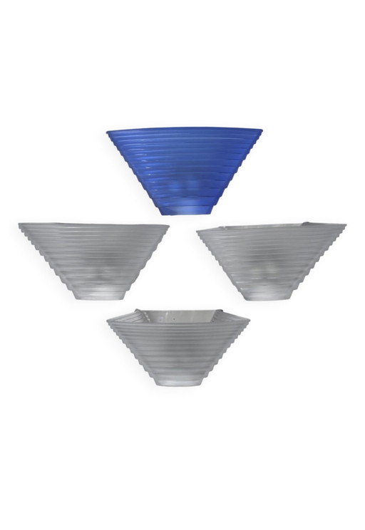 4x Artemide Wandleuchten 'Pergamo 38' von Angelo Mangiarotti