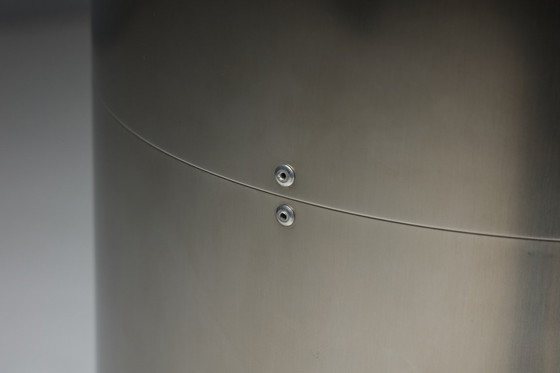 Image 1 of Monumental Stainless-Steel Uplighters by Targetti, Italy, 1970s