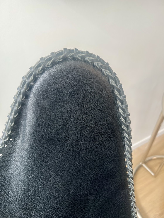 Image 1 of Sedia a farfalla in pelle nera