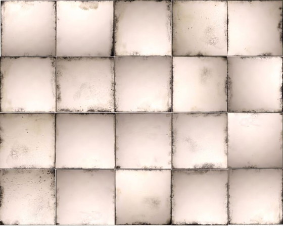 Image 1 of Set: 32 Handverzilverde en Antiek Spiegeltegels Set