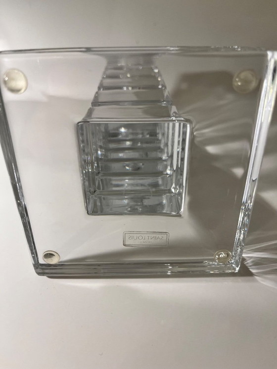 Image 1 of Saint-Louis Kristallleuchter – Entwurf von Jean Sala – Art-déco-Stil – Sehr guter Zustand