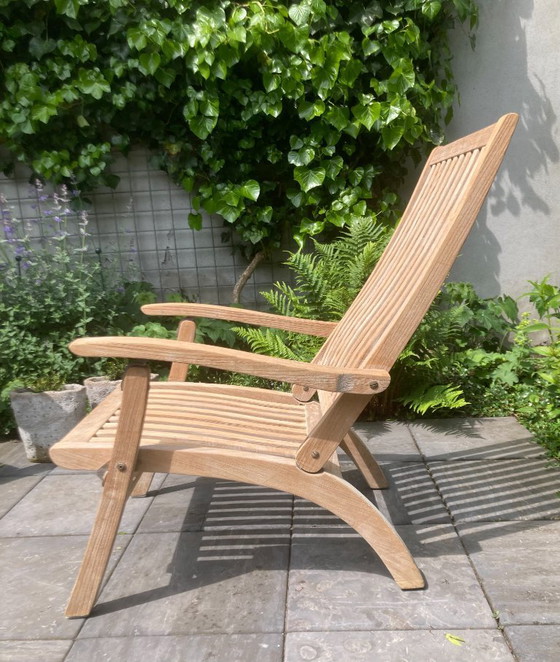 Image 1 of Classica poltrona da giardino inglese in teak, qualità premium di Gloster