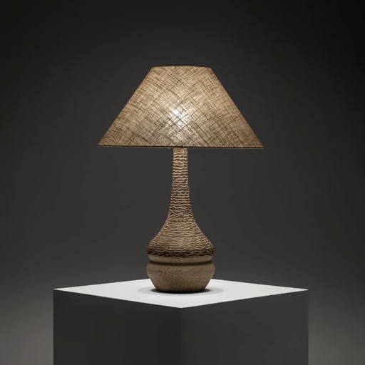 Grande lampada da tavolo in ceramica di Løvemose Keramik, Danimarca, anni '60-'70 – tafellampen, Vintage (photo 2 of 7)