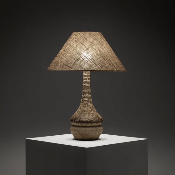 Grande lampada da tavolo in ceramica di Løvemose Keramik, Danimarca, anni '60-'70 – Lampade da tavolo, Vintage (photo 2 of 7)