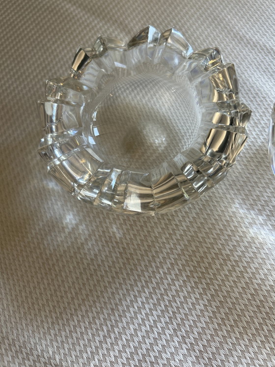 Image 1 of Ensemble de 2 coupes en cristal vintage Rosenthal Studio-Line « Dents de scie ».