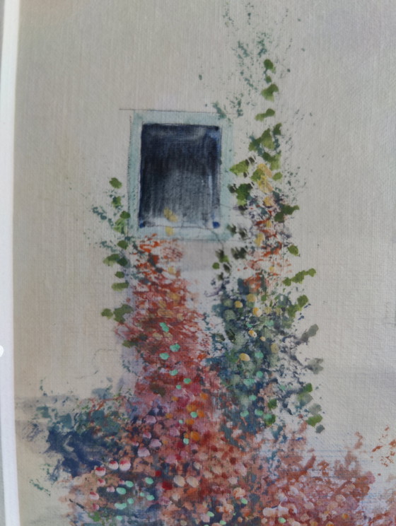 Image 1 of Daniël van Oppen -Aquarel Schilderij