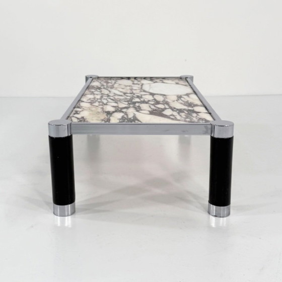 Image 1 of Couchtisch aus Calacatta-Violetta-Marmor, 1980er Jahre