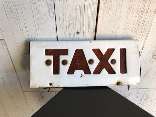 Vintage Taxi Sign, 1970s