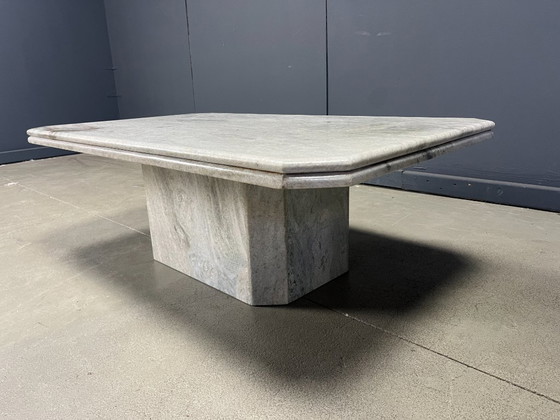 Image 1 of Vintage marmeren salontafel, jaren 70 - Italië