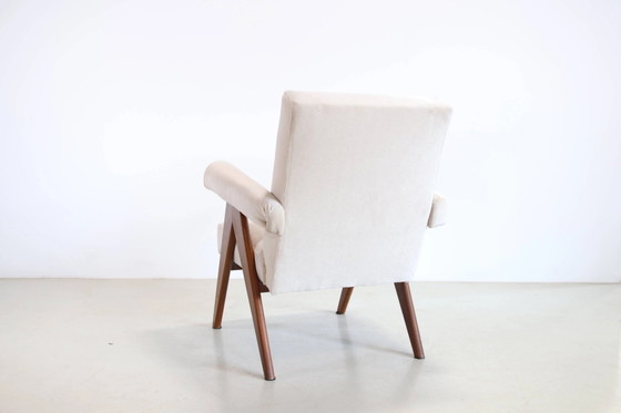 Italienischer Design-Sessel aus Mohair – Mid Century Modern (photo 4 of 6)
