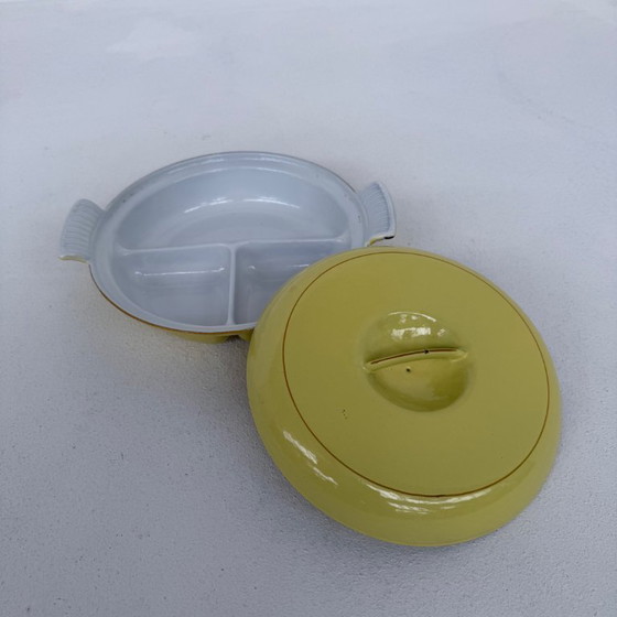 Image 1 of Plato de hierro fundido esmaltado de 3 compartimentos Dru