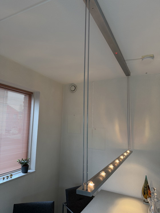 Image 1 of Table de salle à manger Metaform S16 avec chaises Arco et suspension Ferrolight Solid