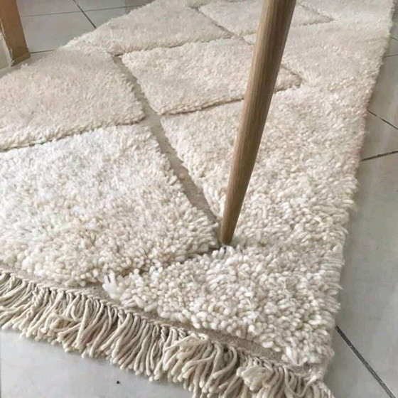 Alfombra marroquí pequeña de 100 cm x 200 cm. – Cotton (photo 3 of 6)