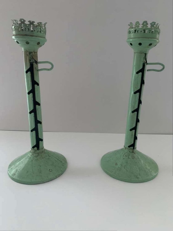 Image 1 of 2 Bauhaus Windlichten Kandelaars Kandelaars Marianne Brandt Ruppel Ruppelwerke