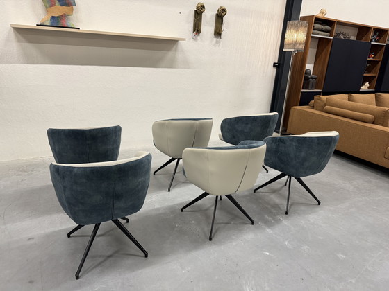 Image 1 of 6 HE Design Tula Drehstuhl, Esszimmer, Lederbezug