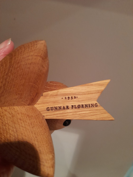 Image 1 of Gunnar Flørning oiseau bois design danois neuf