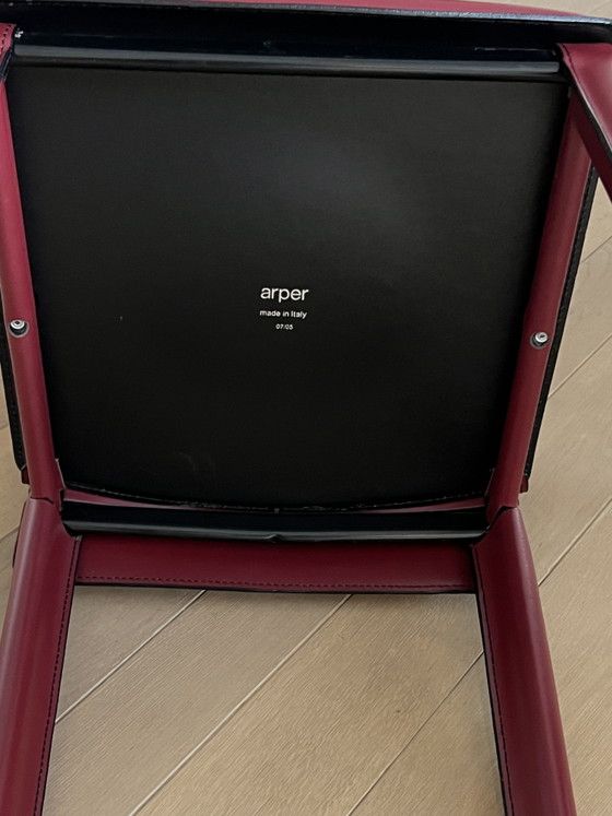 8x Design Dining chairs ARPER – Leather (photo 5 of 5)