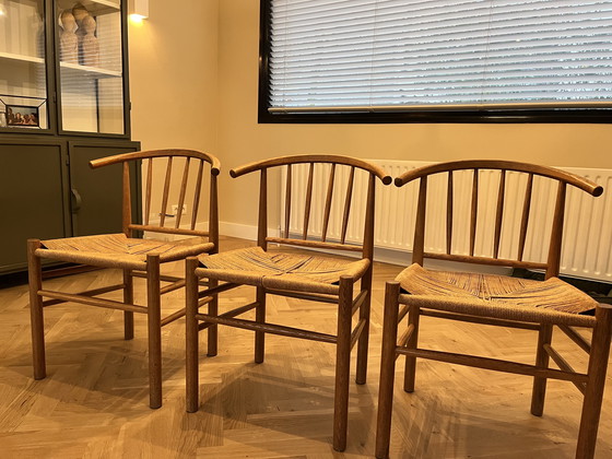 Image 1 of 3x Erik Ole Jorgensen J151 Chairs