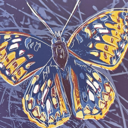 1986 Carnegie Museum of Art After Andy Warhol "Butterfly" Lithograph