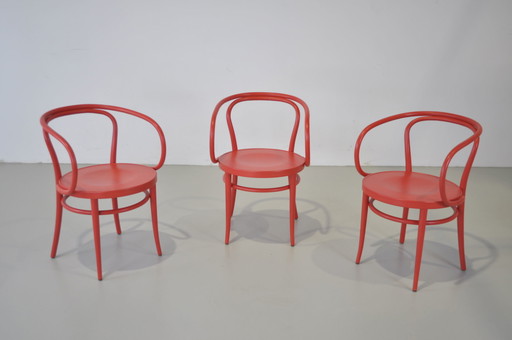 3x Thonet 209 Sessel