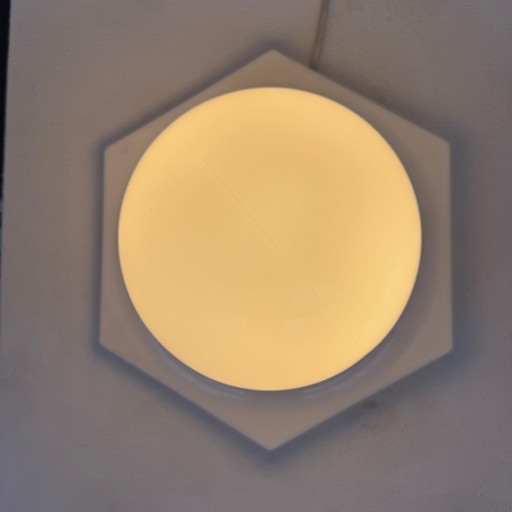 Ceiling/Wall Lamp White 60s/70s