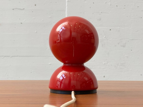 Image 1 of Eclisse red table lamp by Vico Magistretti for Artemide, Italy, 1960s