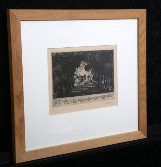 Teuber, Hermann - Andante con moto - Etching - framed - signed by hand