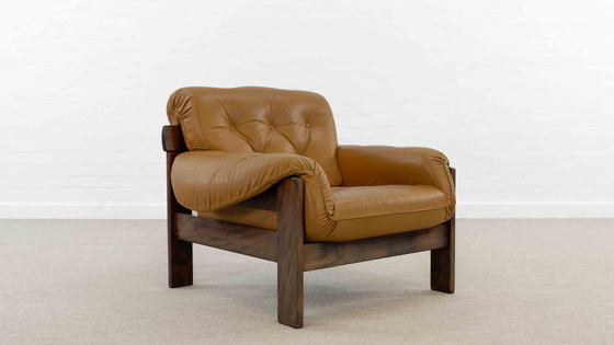 Image 1 of Braziliaanse stijl lederen zitgroep