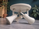 Set of 2 vintage ceiling spotlights – 70s/80s – white