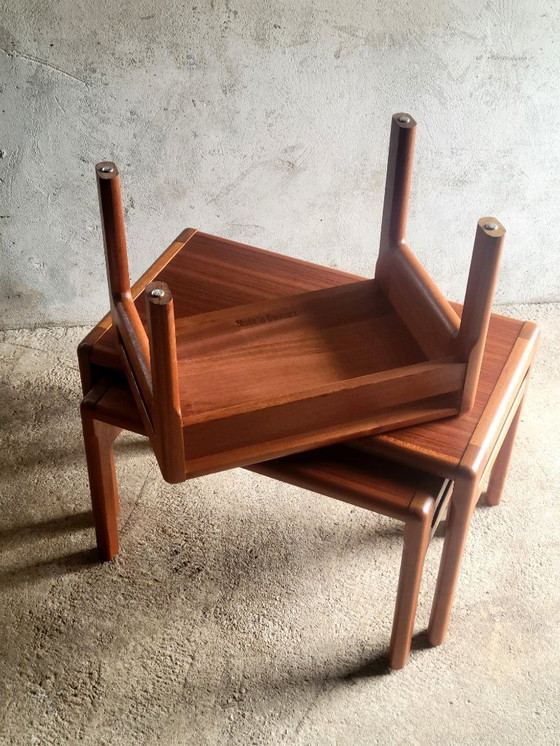 Image 1 of Set di nidificazione danese vintage in teak