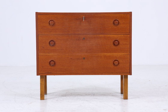 Image 1 of Hermosa teca de la vendimia cómoda | Mid Century cajones mueble de madera de almacenamiento 60s #08-12