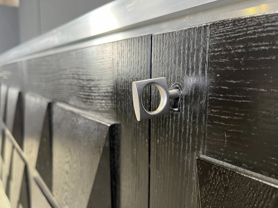 Image 1 of Credenza brutalista nera, anni '70