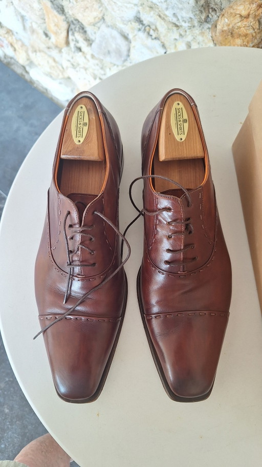 Scarpe da uomo Santoni, taglia 10, tendiscarpe inclusi. – onderhoudsproducten, Leather