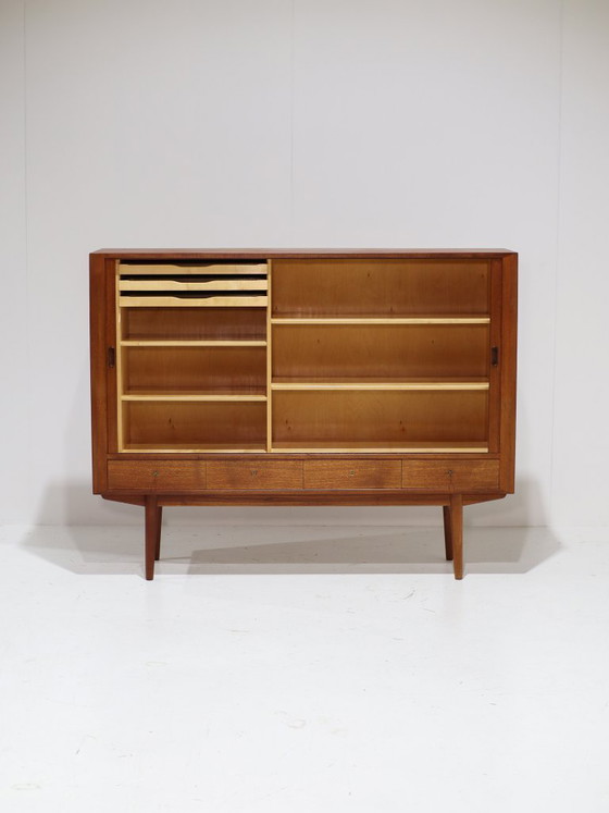 Credenza Arne Vodder 54 Tambour Sibast Teak Danese anni '60 – Credenze alte, Wood, Vintage (photo 5 of 12)