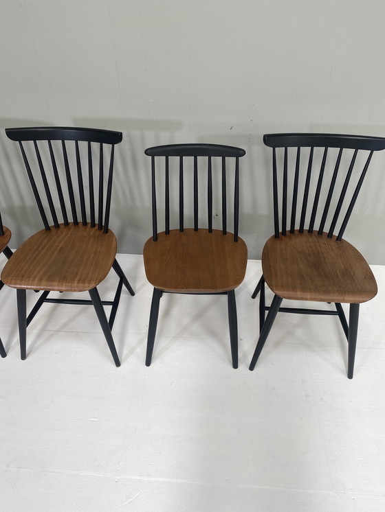 Image 1 of 4x Tapiovaara Eetkamerstoelen