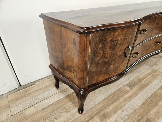 Toeletta in radica di noce Chippendale, 1940 – Console, Legno (photo 2 of 19)