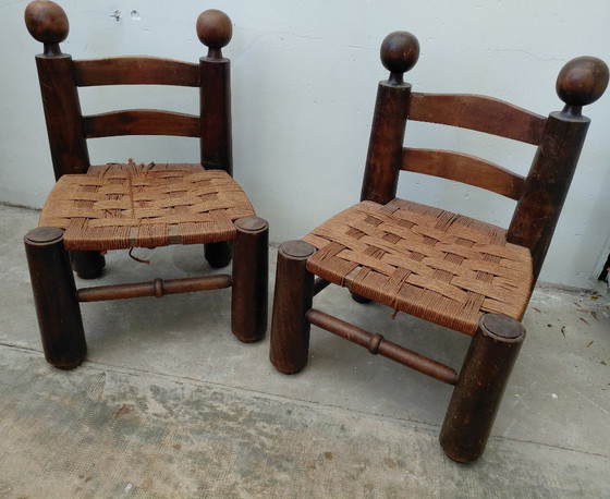 Image 1 of Pair of chairs, Charles Dubouyt