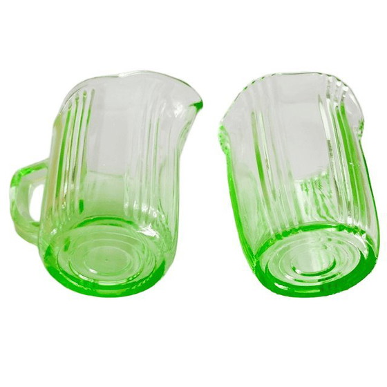 Set da crema in vetro vintage Anna Green, anni '30 – Stoviglie, Glass (photo 5 of 10)