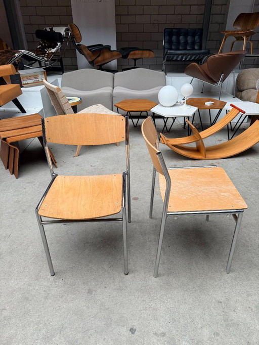 2x sillas Gijs van de Sluis vintage