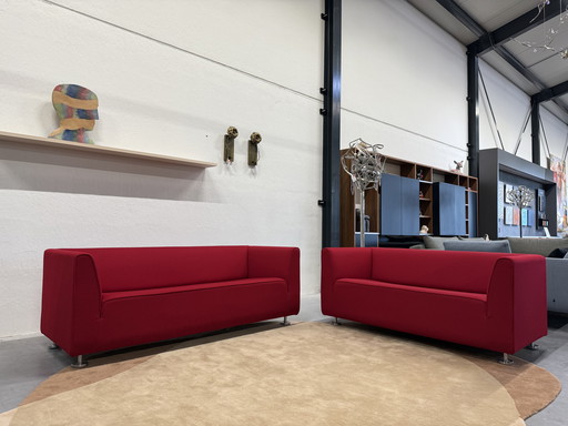 Gelderland 4800 Seating area 2.5 & 2 seats & 2 armchairs red
